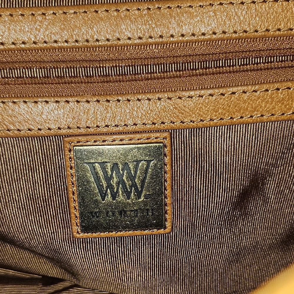 Worth Tan Shoulder Bag with Flap Closure - Picture 2 of 11